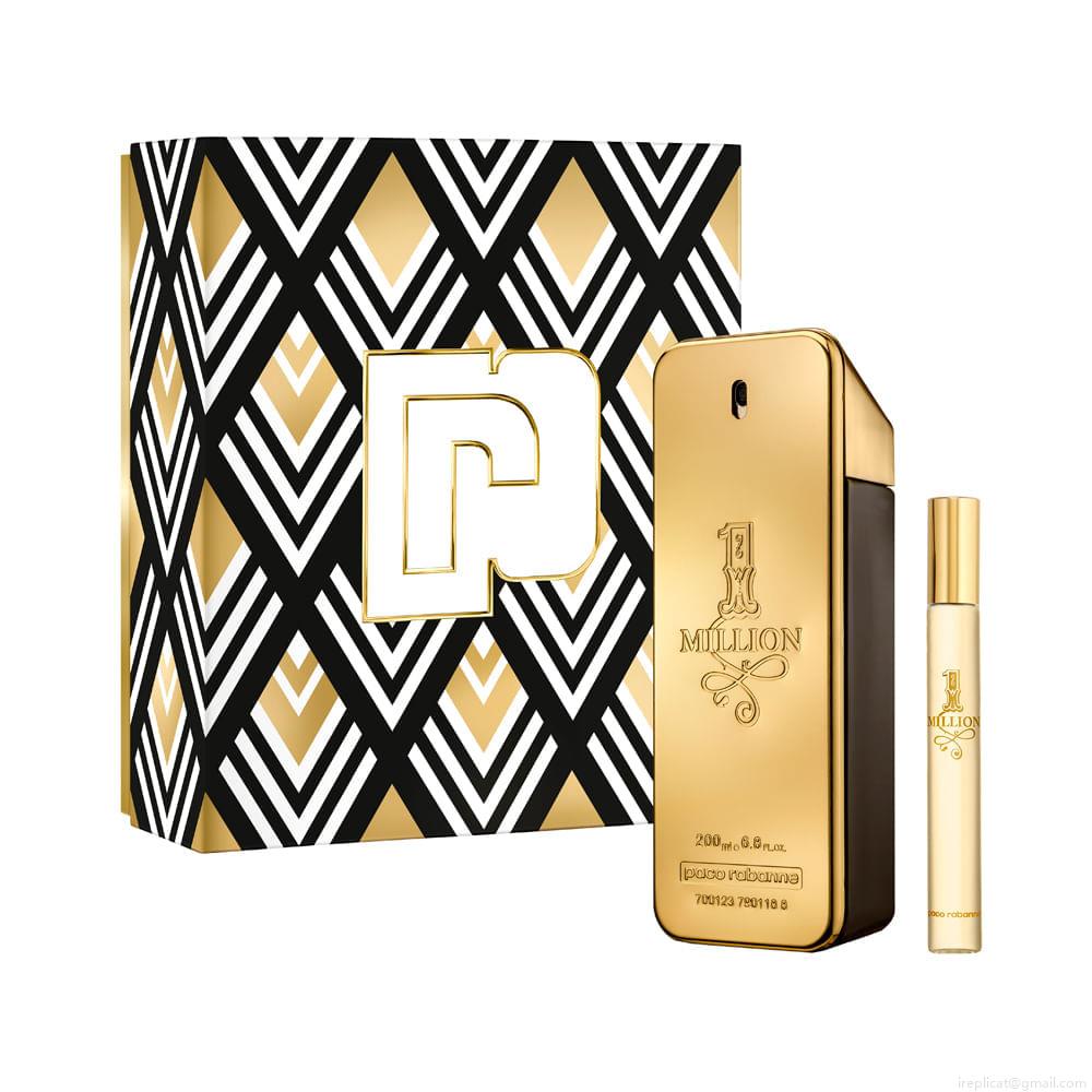 Kit Perfume Paco Rabanne 1 Million Masculino Eau de Toilette 200 ml + Miniatura 10 ml