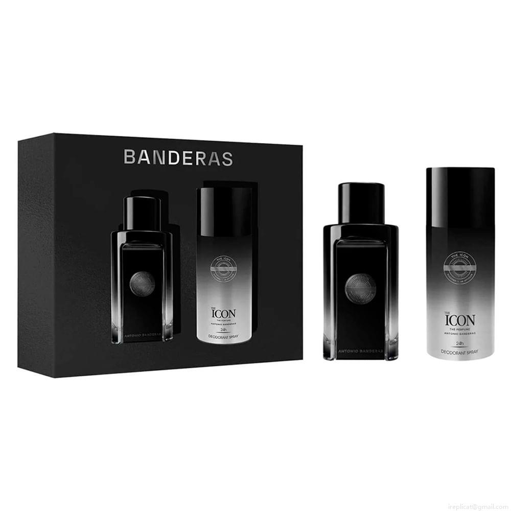 Kit Perfume Banderas The Icon The Parfum Masculino Eau de Parfum 100 ml + Desodorante Spray 150 ml