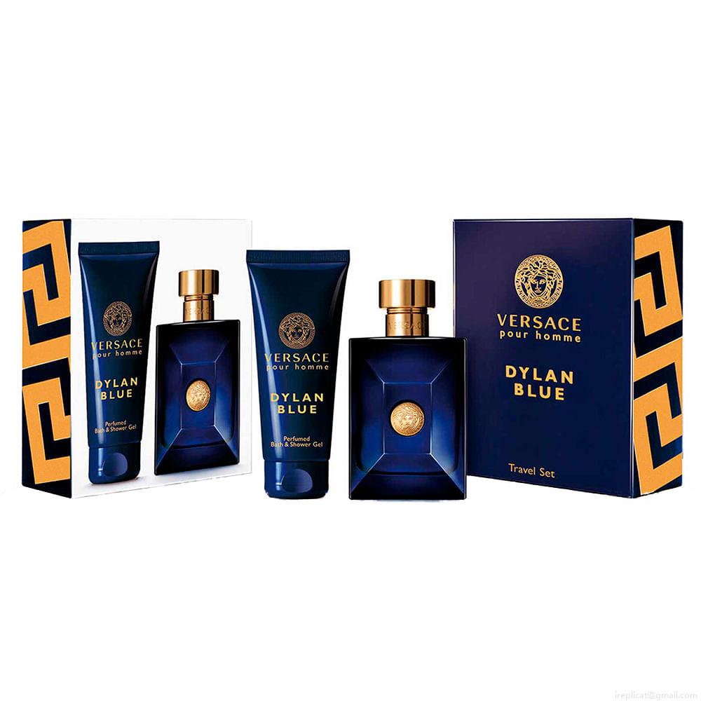 Kit Perfume Versace Dylan Blue Ph Masculino Eau de Toilette 100 ml + Gel de Banho 100 ml