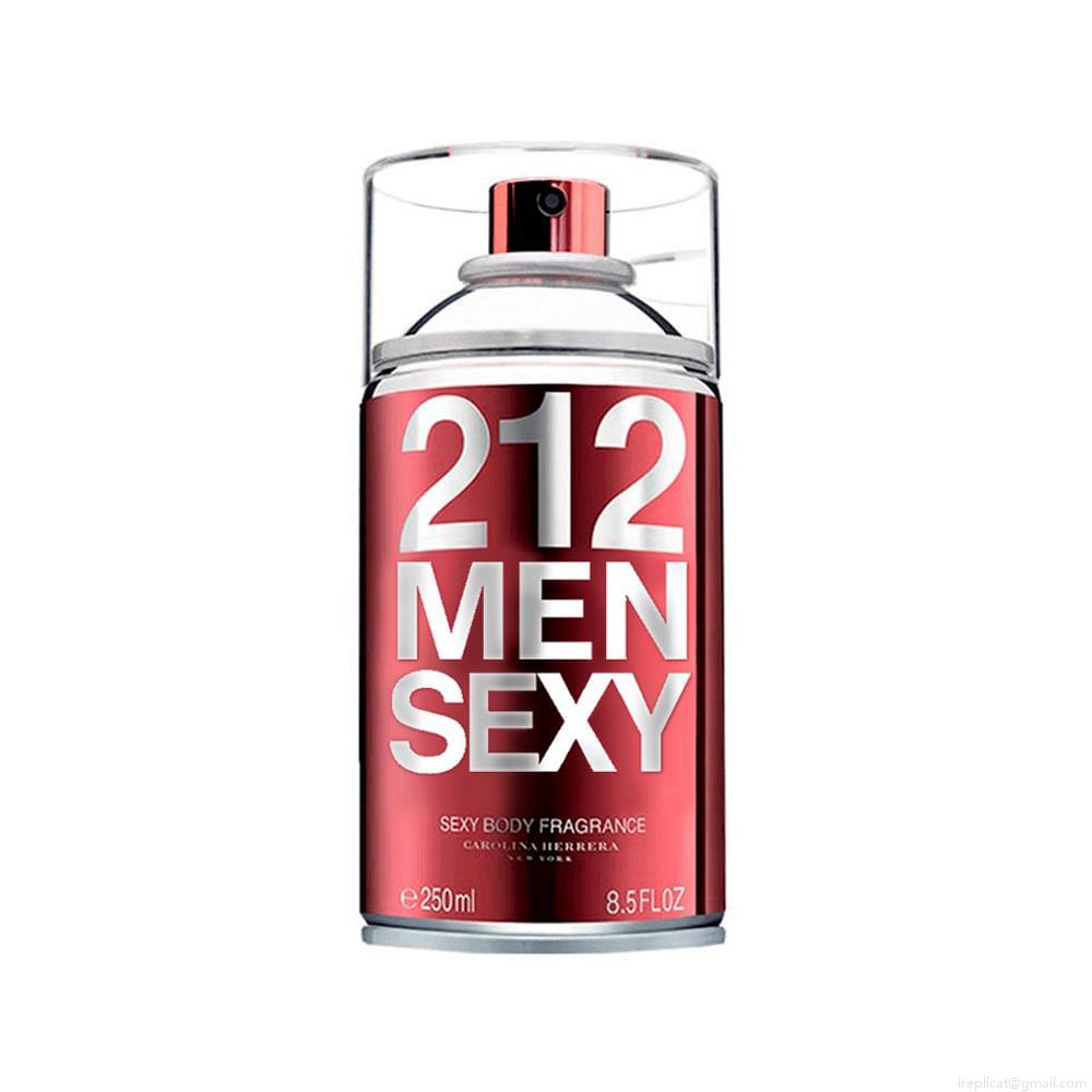 Body Splash Carolina Herrera 212 Men Sexy Masculino 250 ml Body Splash Carolina Herrera 212 Men Sexy Masculino 250 ml