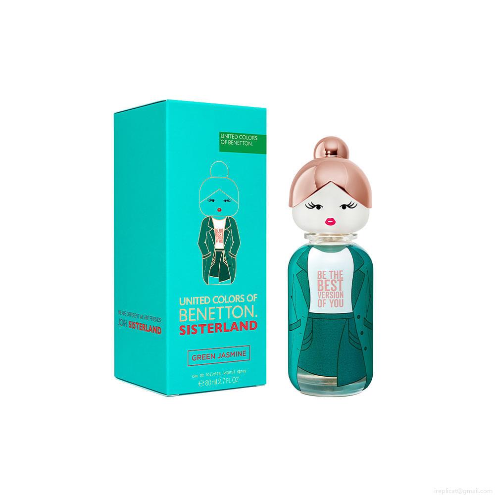 Perfume Benetton Sisterland Green Jasmine Feminino Eau de Toilette 80 ml