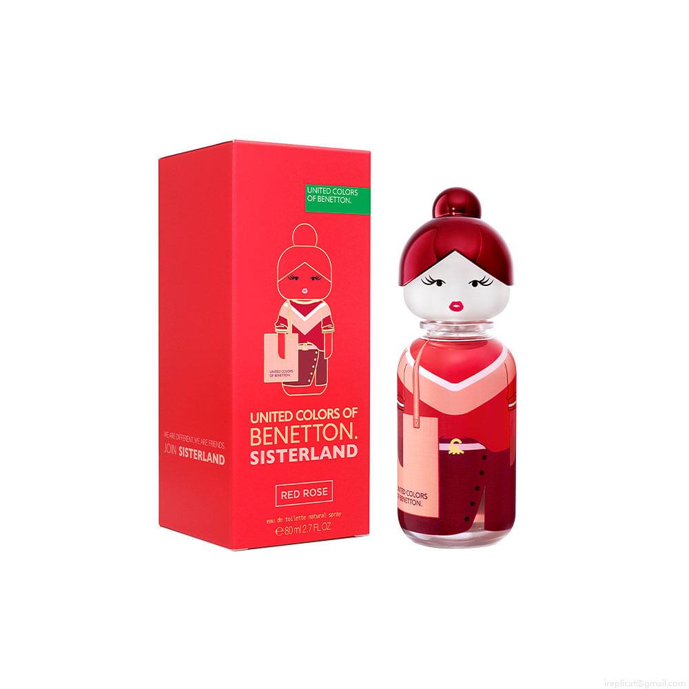 Perfume Benetton Sisterland Red Rose Feminino Eau de Toilette 80 ml