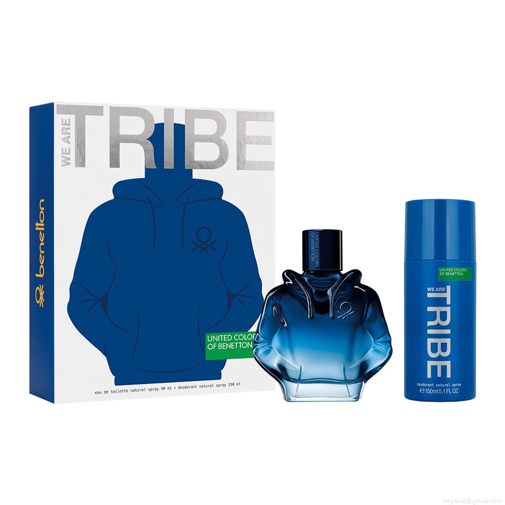 Kit Perfume Benetton Tribe Masculino Eau de Toilette 90 ml + Desodorante 150 ml Kit Perfume Benetton Tribe Masculino Eau de Toilette 90 ml + Desodorante 150 ml