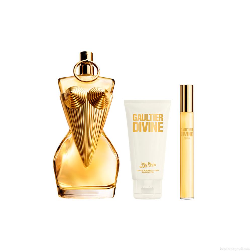 Kit Perfume Jean Paul Gaultier Divine Feminino Eau de Parfum 100 ml + Loção Corporal 75 ml + Miniatura 10 ml