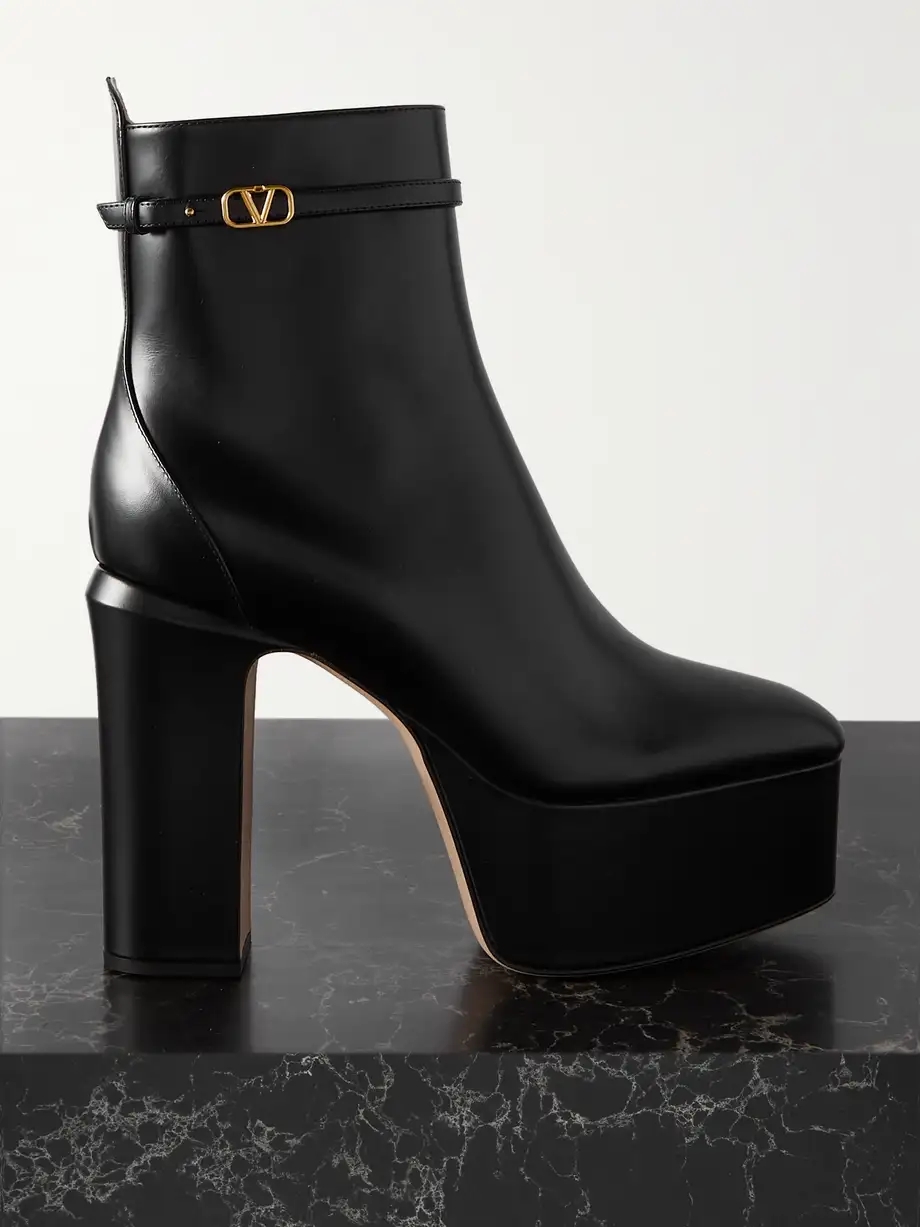 Tan-Go 120 leather platform ankle boots Tan-Go 120 leather platform ankle boots