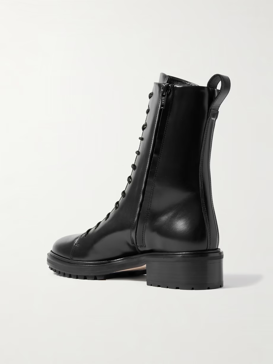 Isa leather ankle boots