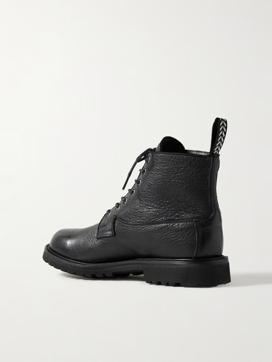 + Tricker’s Camilla textured-leather ankle boots + Tricker’s Camilla textured-leather ankle boots