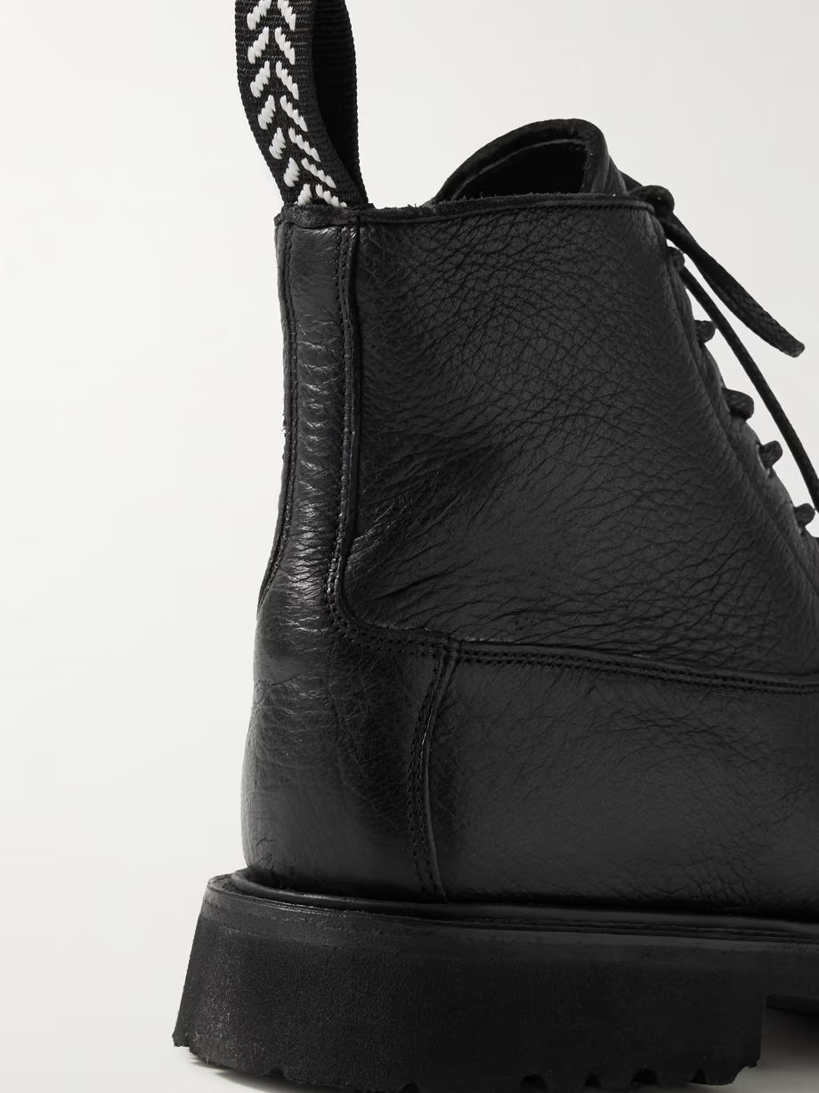 + Tricker’s Camilla textured-leather ankle boots + Tricker’s Camilla textured-leather ankle boots