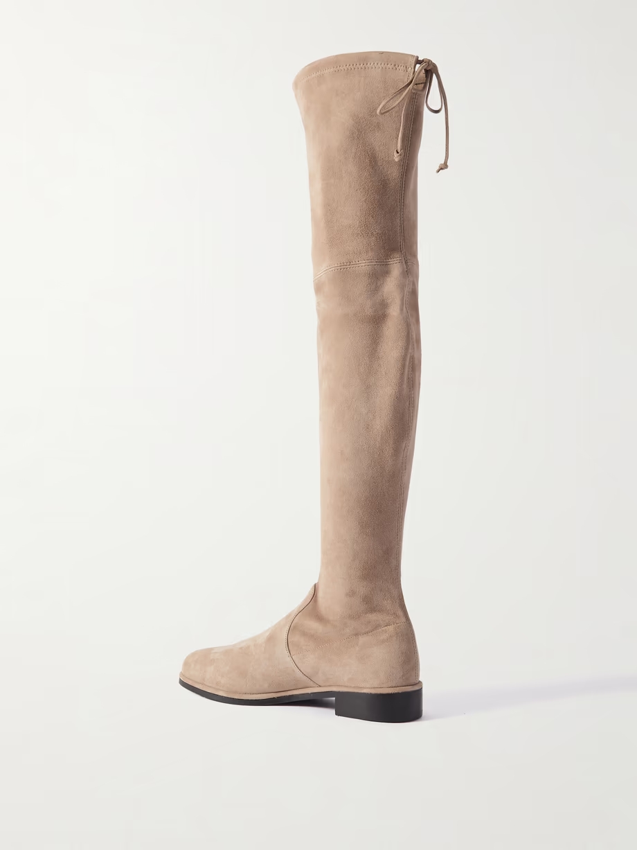 Lowland Bold suede over-the-knee boots