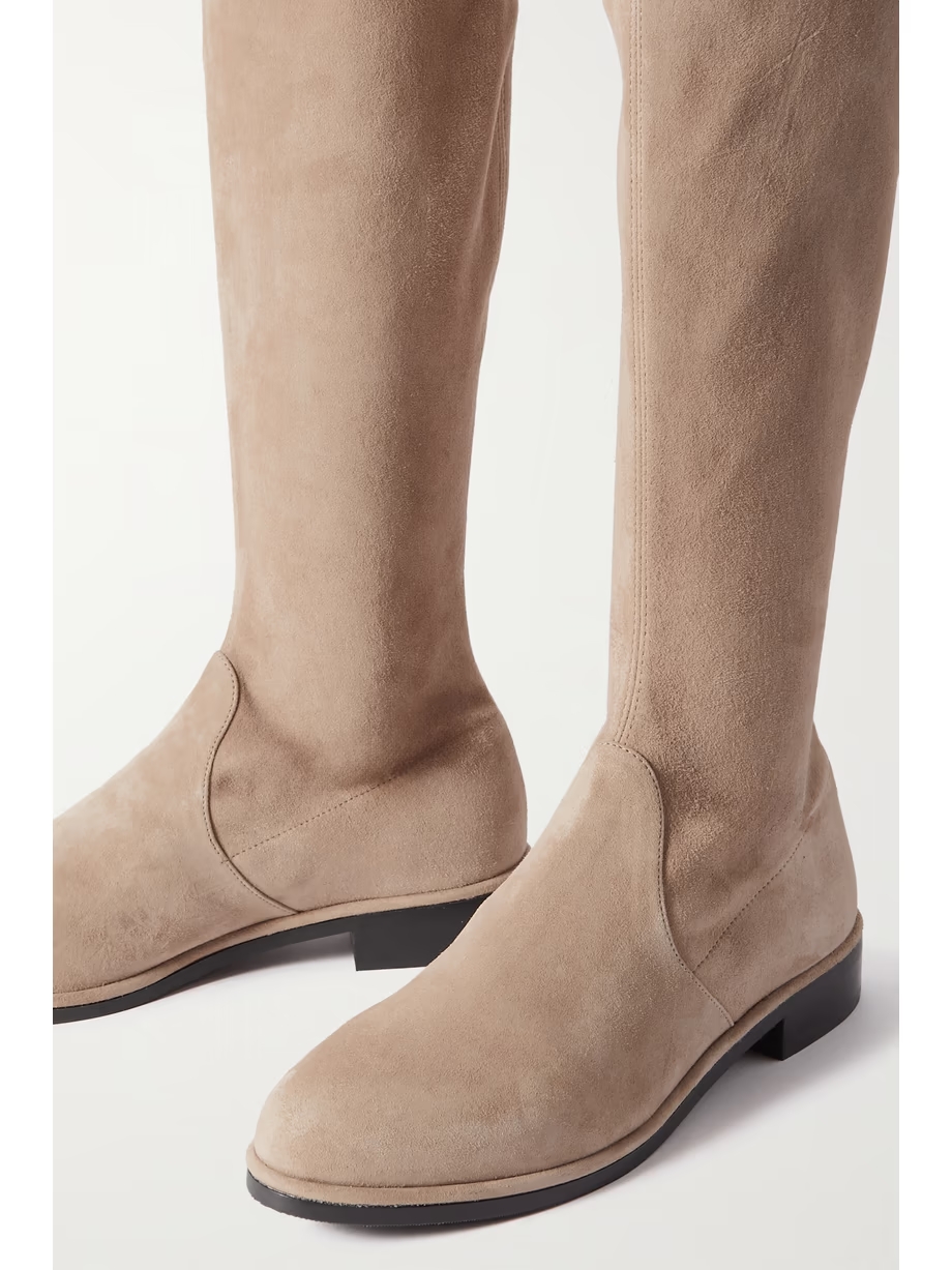 Lowland Bold suede over-the-knee boots