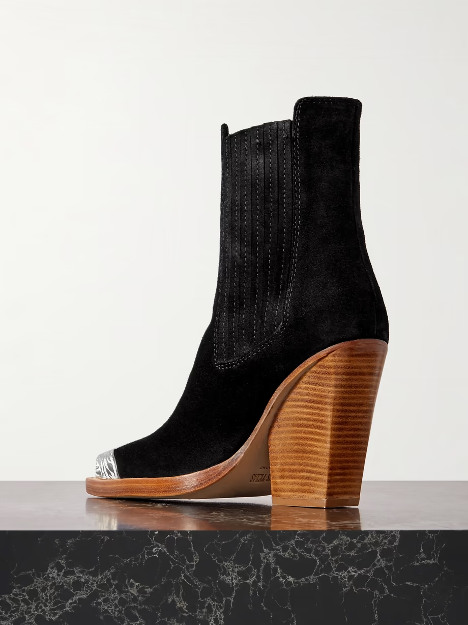 Dallas embellished suede ankle boots