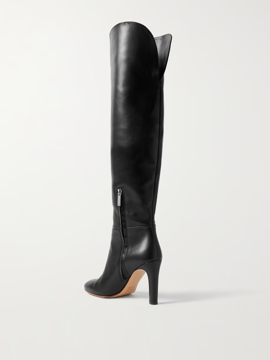 Linda leather over-the-knee boots