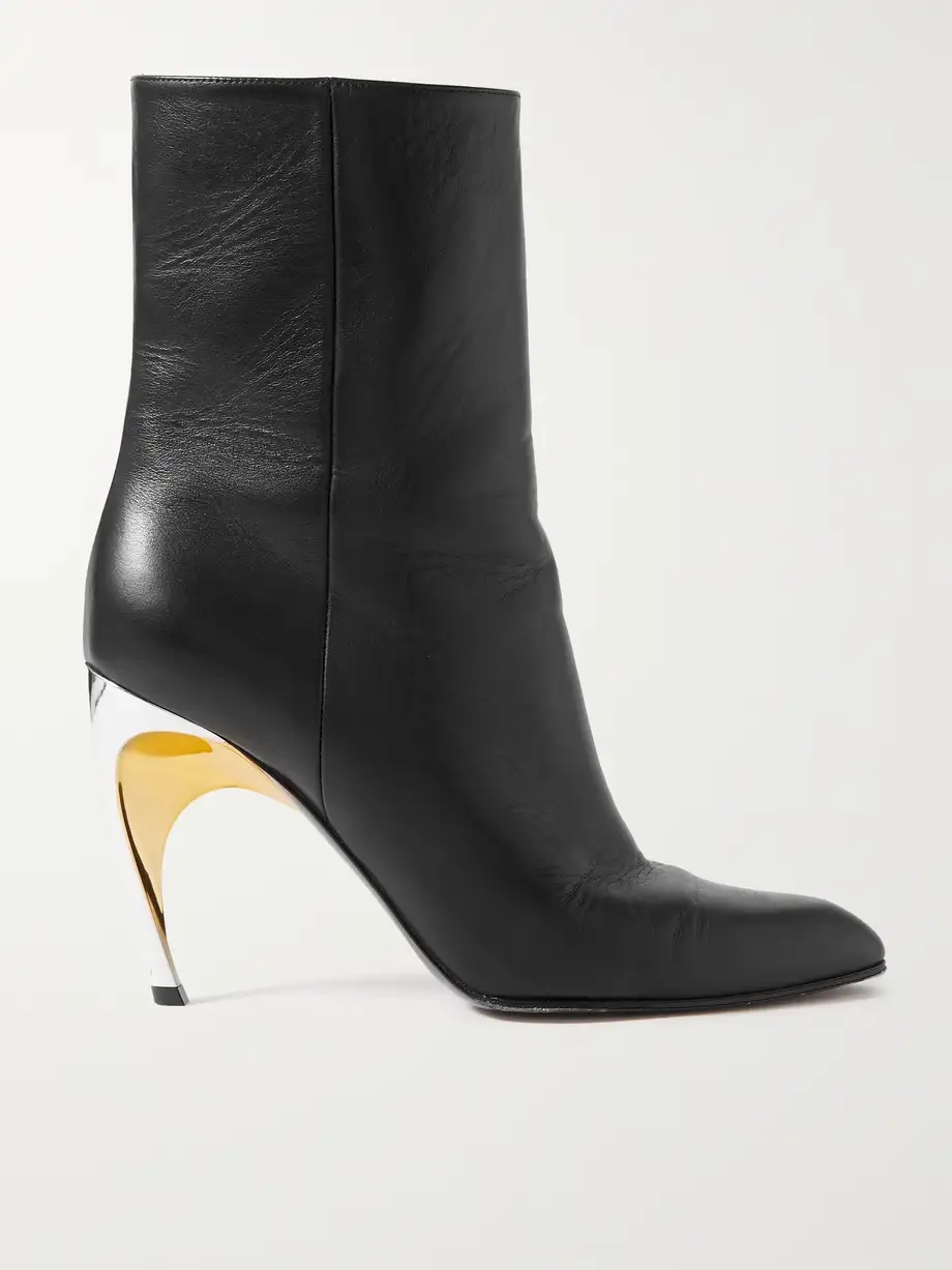 Armadillo leather ankle boots