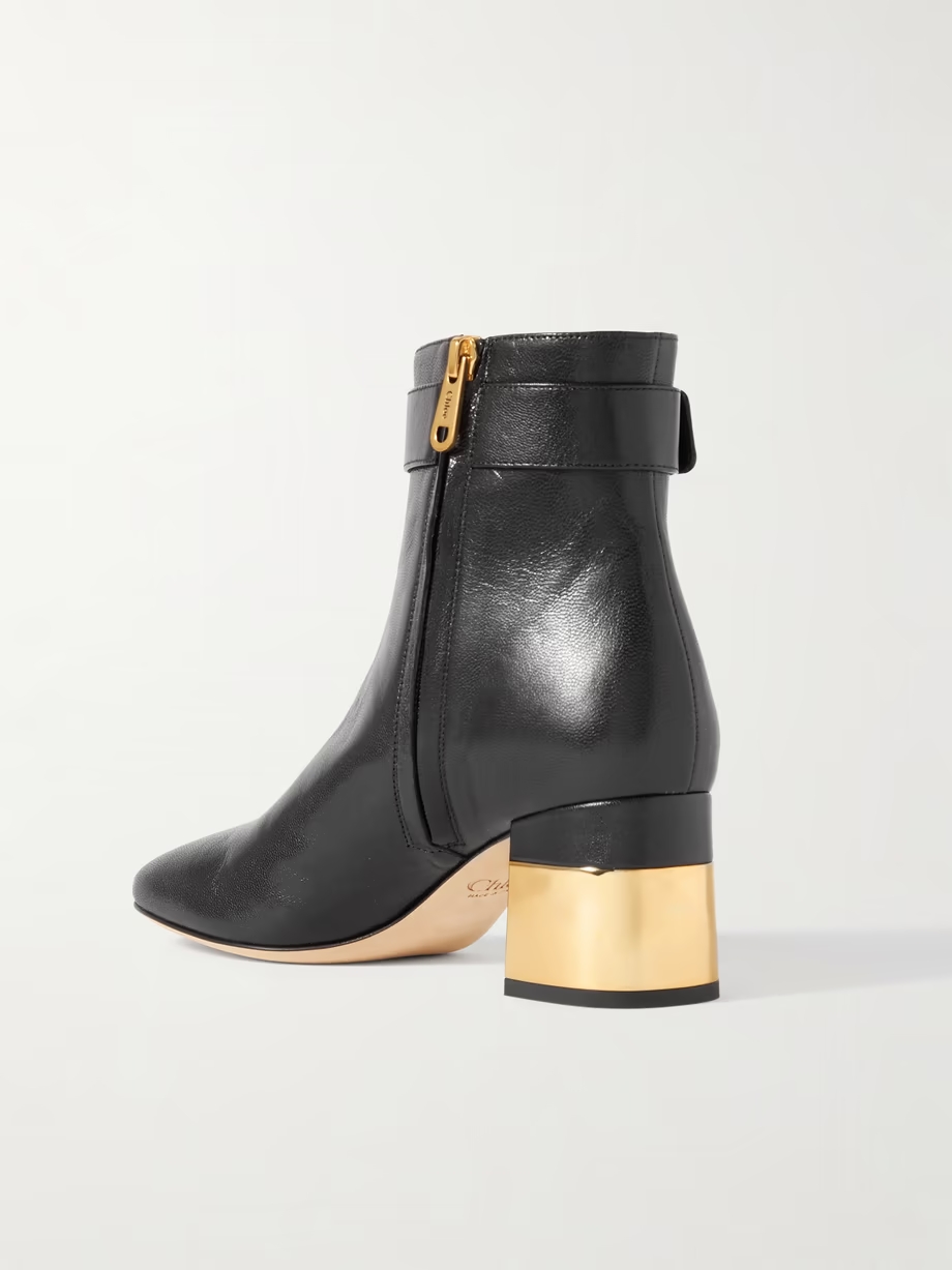 Alizè buckled leather ankle boots