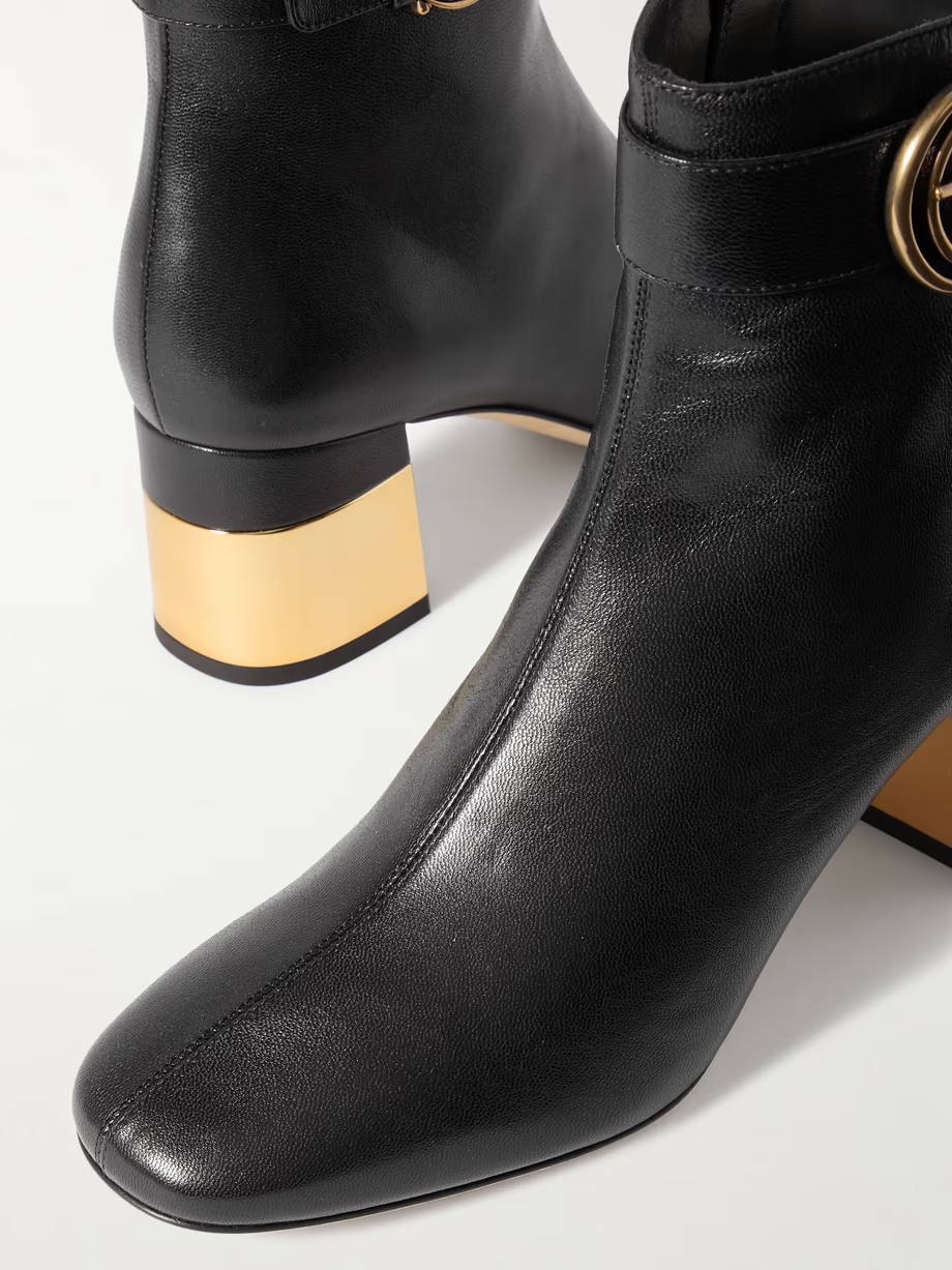 Alizè buckled leather ankle boots