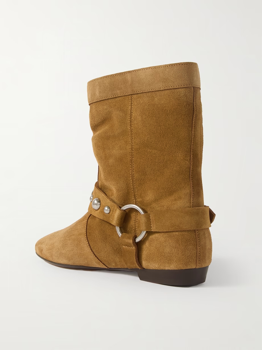 Stania studded suede ankle boots