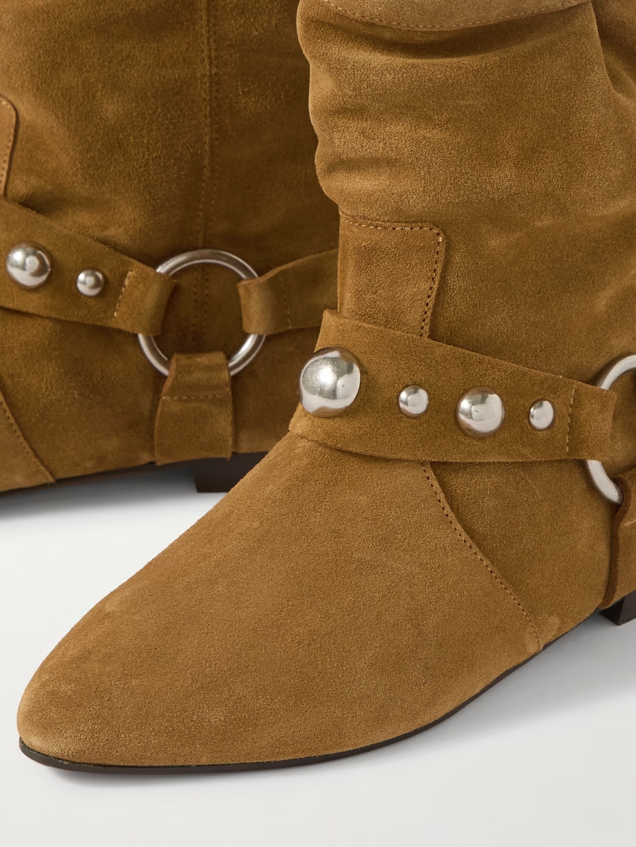 Stania studded suede ankle boots