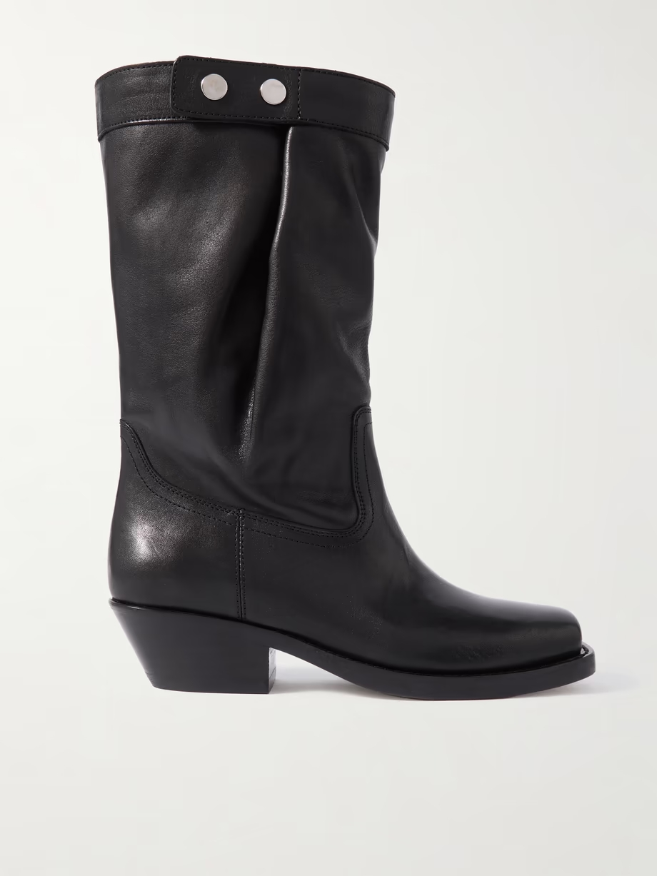 Ademe leather ankle boots