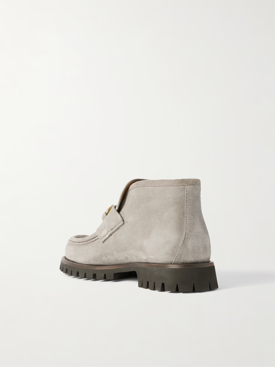 Sylke horsebit-detailed suede ankle boots