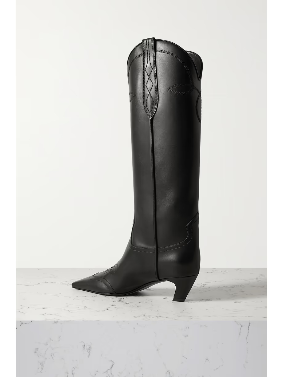 Dallas leather knee boots