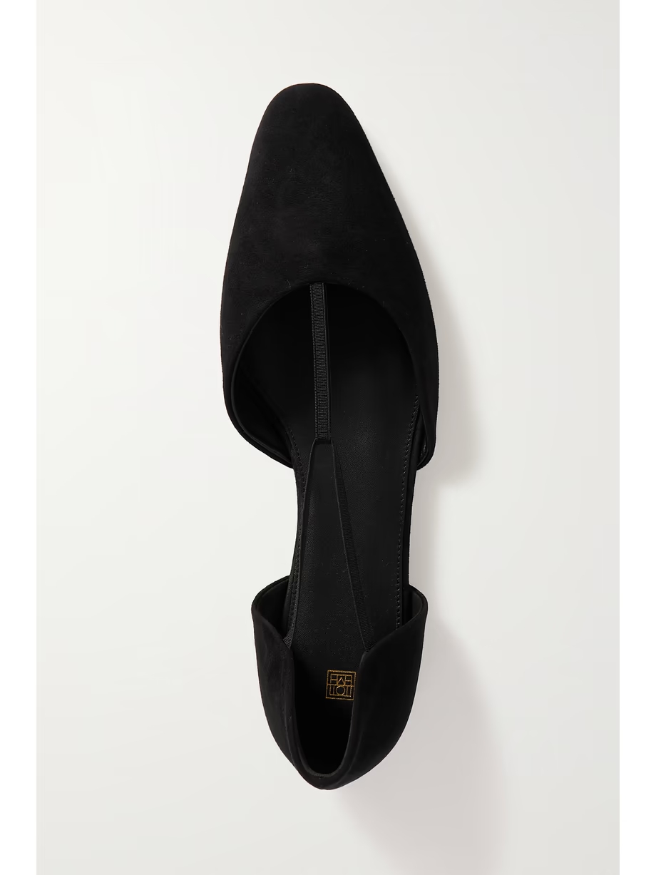 The T-strap faille point-toe flats