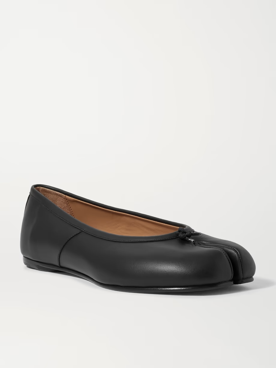 Tabi split-toe leather ballet flats