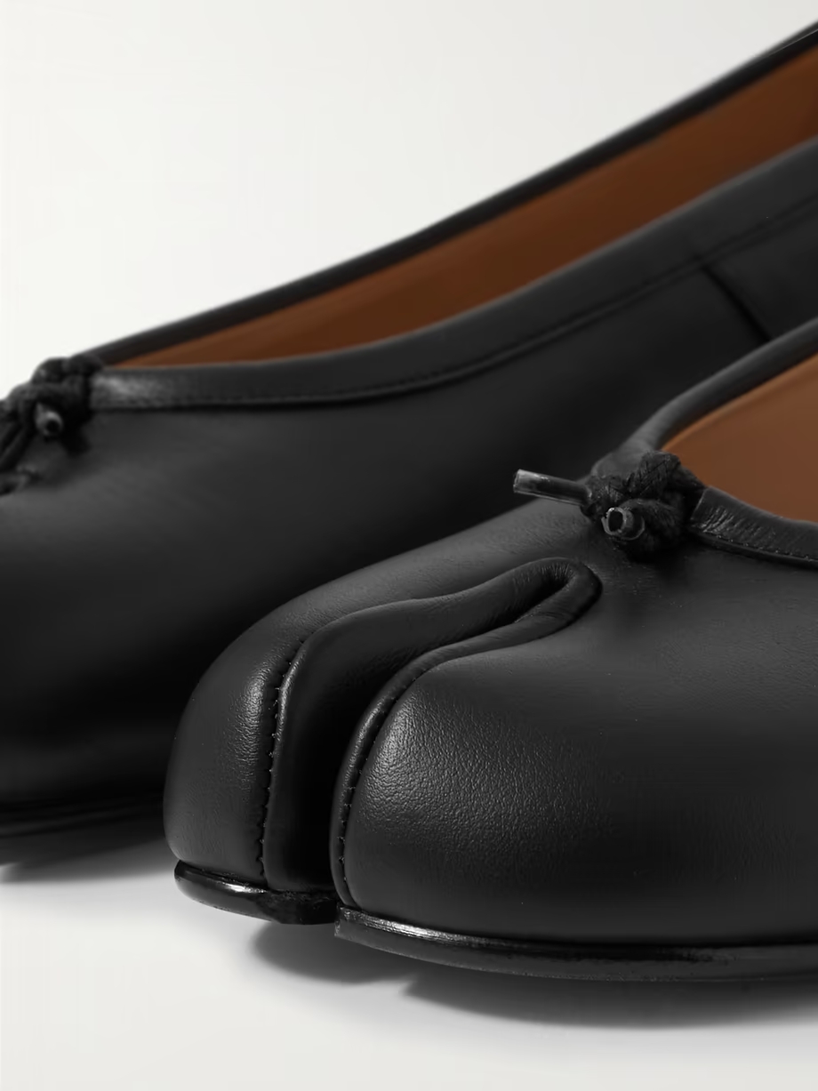 Tabi split-toe leather ballet flats