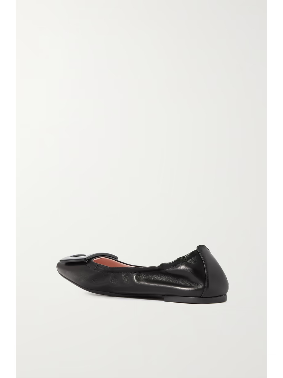 Viv Pockette leather ballet flats