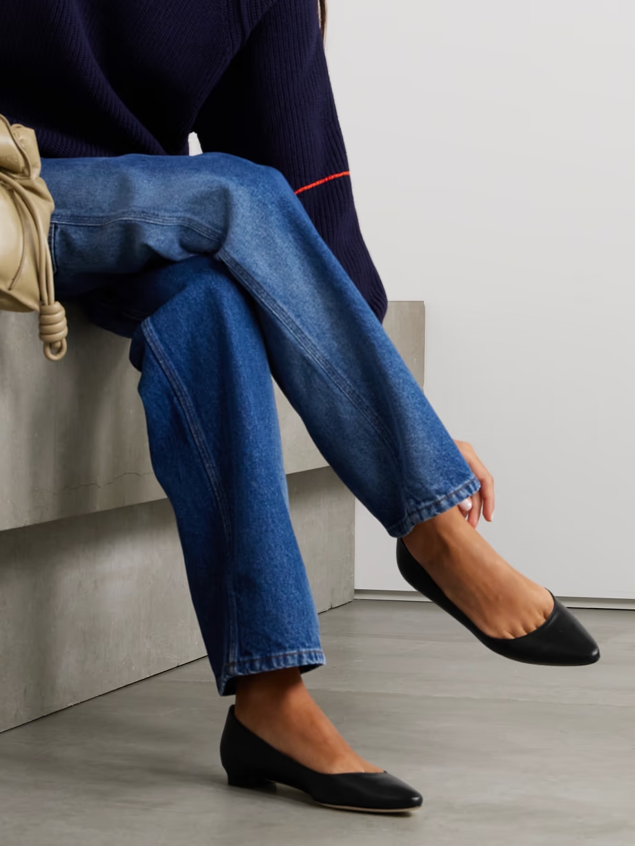 BB 10 leather point-toe flats BB 10 leather point-toe flats