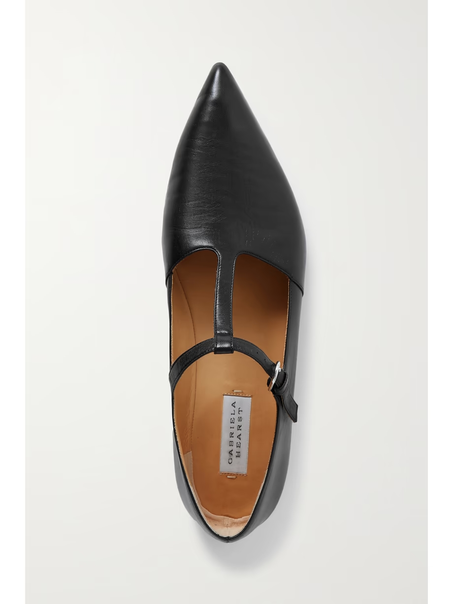 Lola Ballerina leather Mary Jane point-toe flats