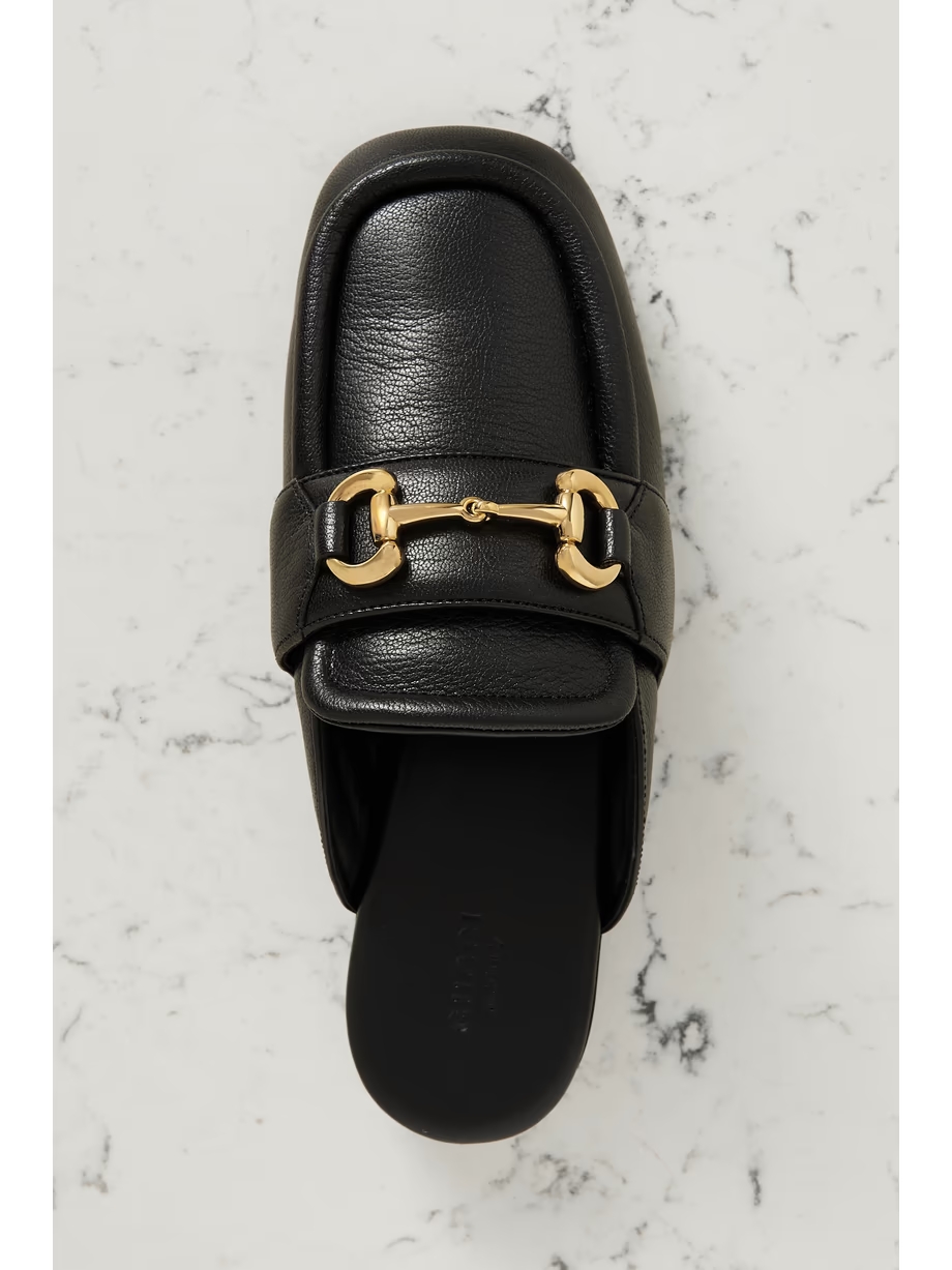 Airel horsebit-detailed leather slippers Airel horsebit-detailed leather slippers