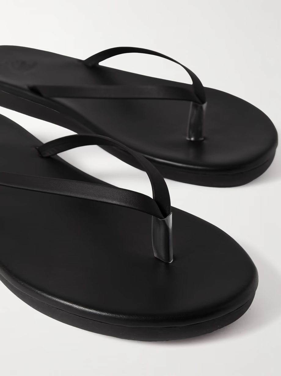 Saionara leather flip flops