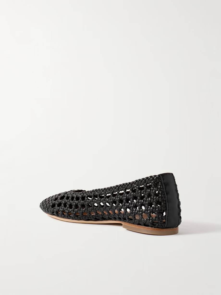 Nell woven leather ballet flats