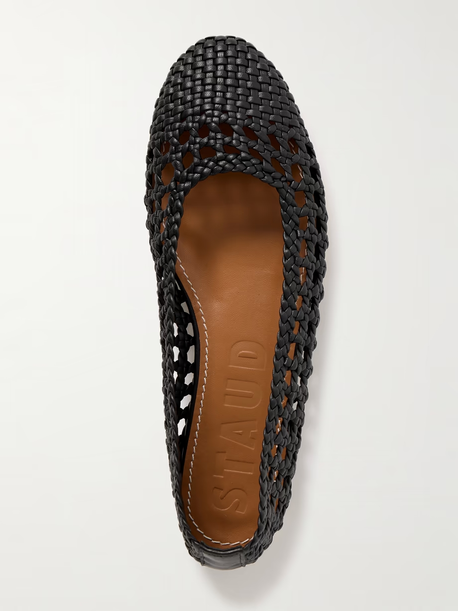 Nell woven leather ballet flats