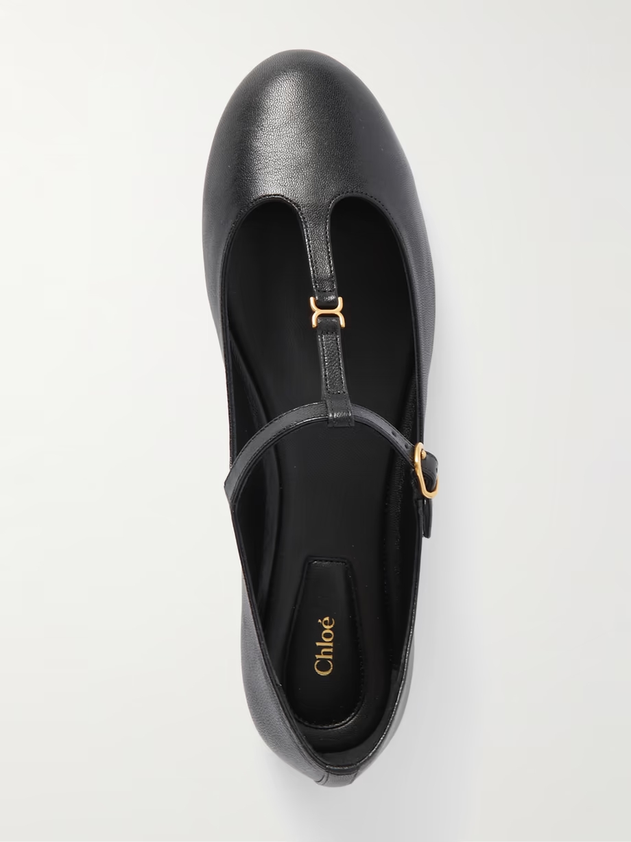 Marcie embellished leather ballet flats