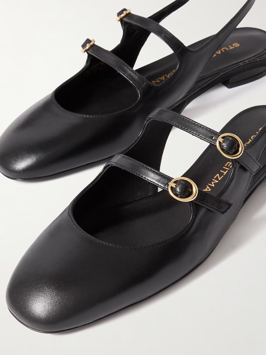 Benni leather slingback Mary Jane ballet flats