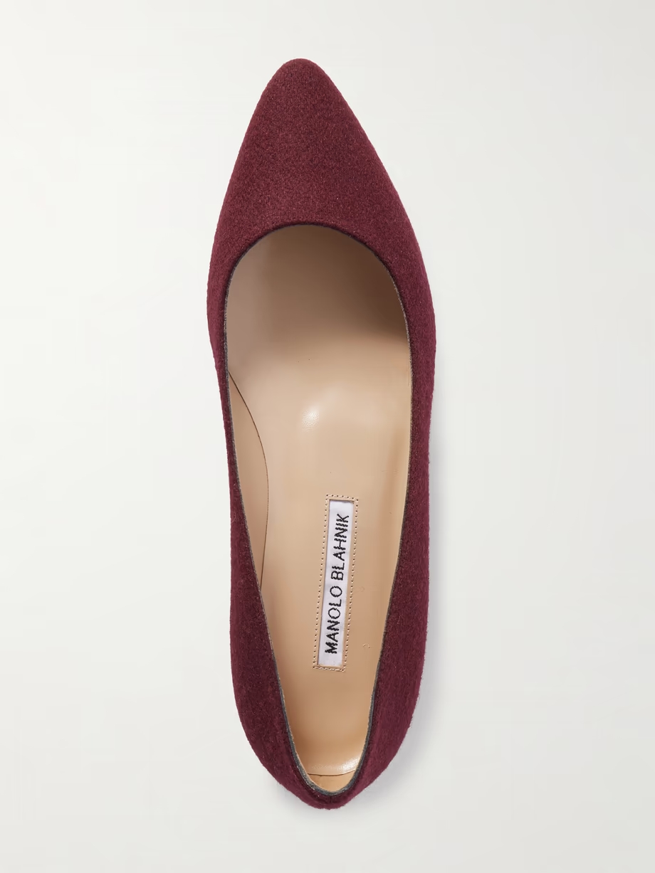 Lanza BB wool point-toe flats Lanza BB wool point-toe flats