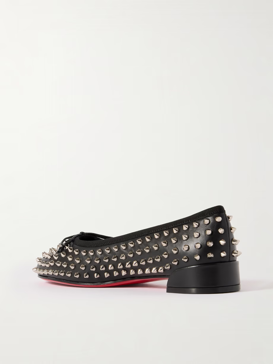 Sweetie Jane studded leather ballet flats