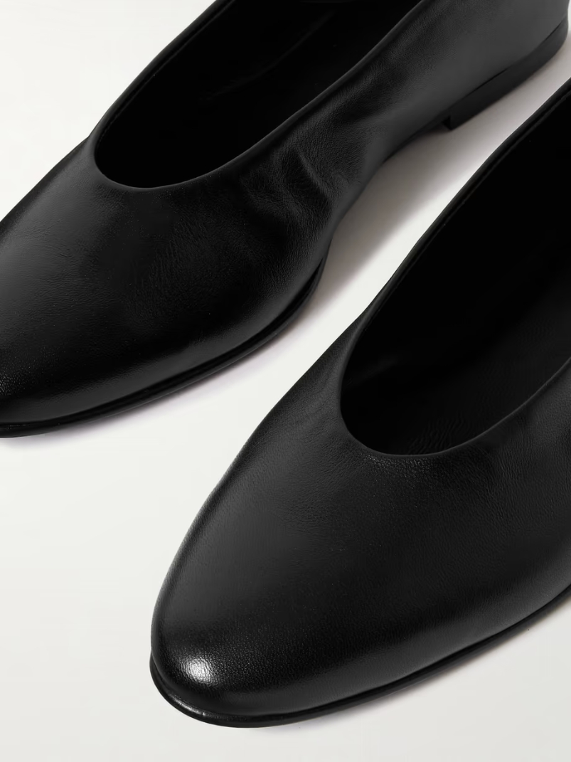 Darcy leather ballet flats