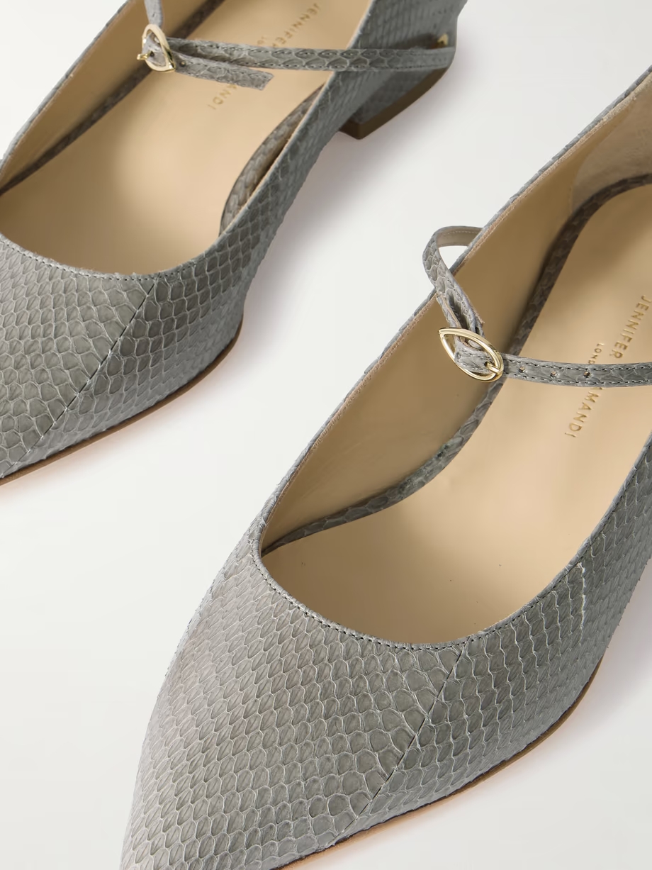 Lorenzo 20 snake leather flats Lorenzo 20 snake leather flats