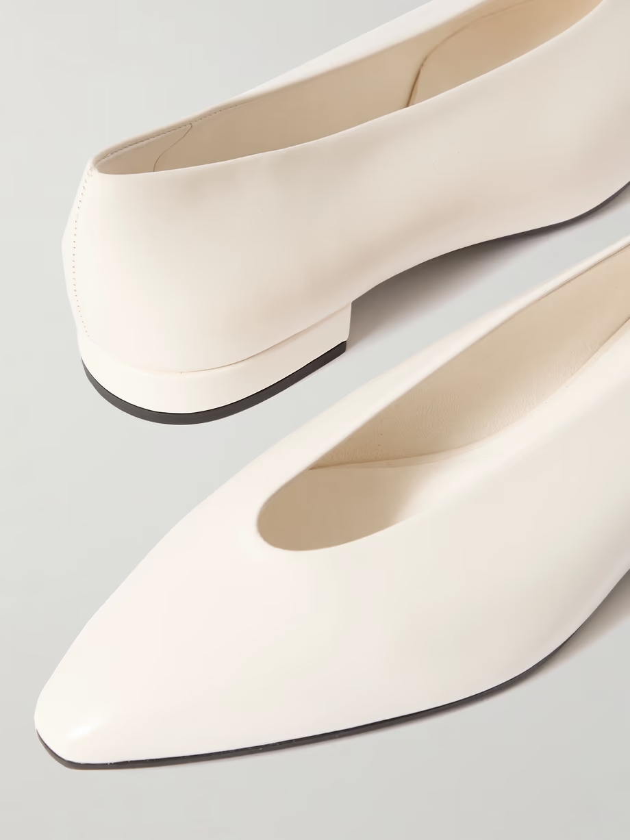 Rebecca leather point-toe flats Rebecca leather point-toe flats