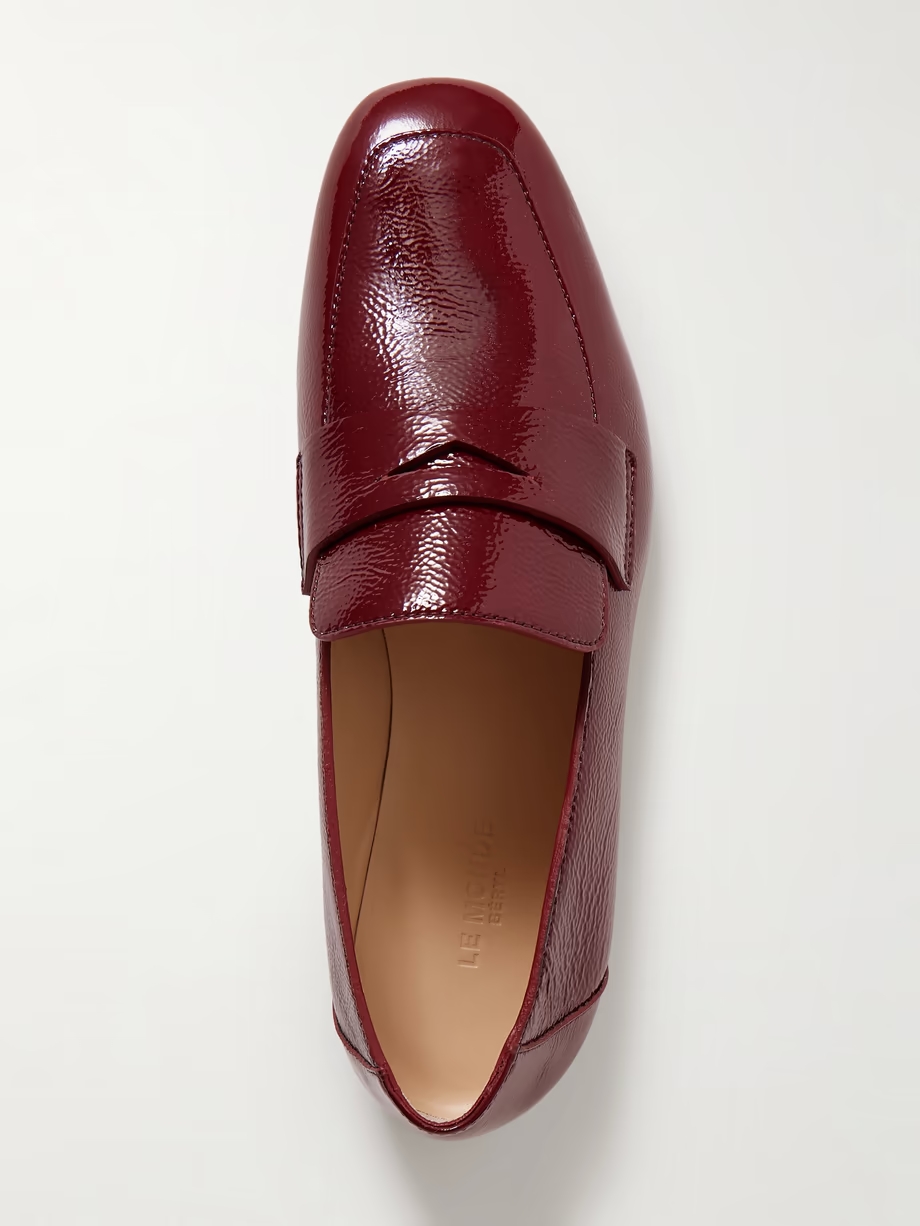 Patent-leather loafers