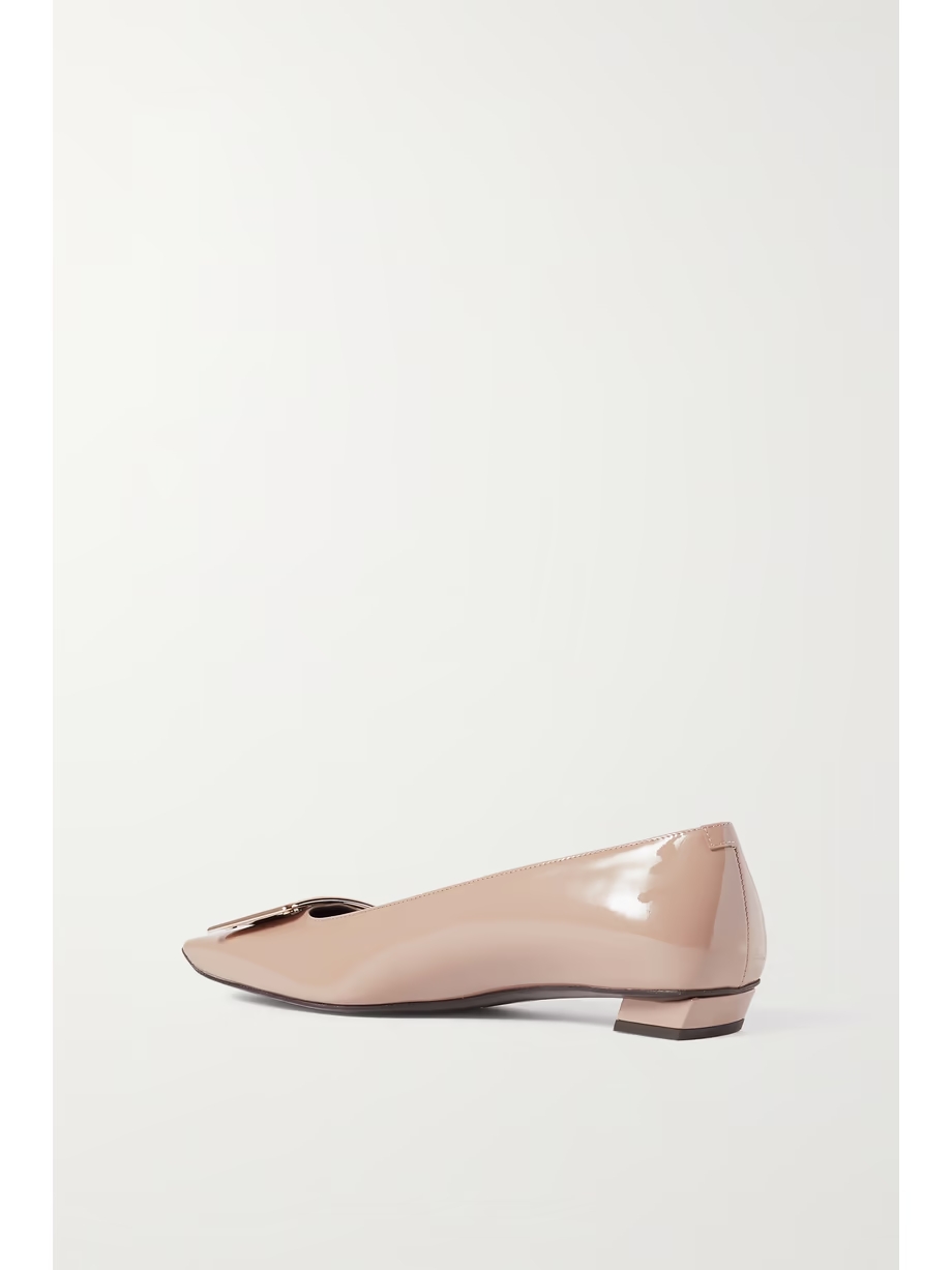 Belle Vivier patent-leather ballet flats