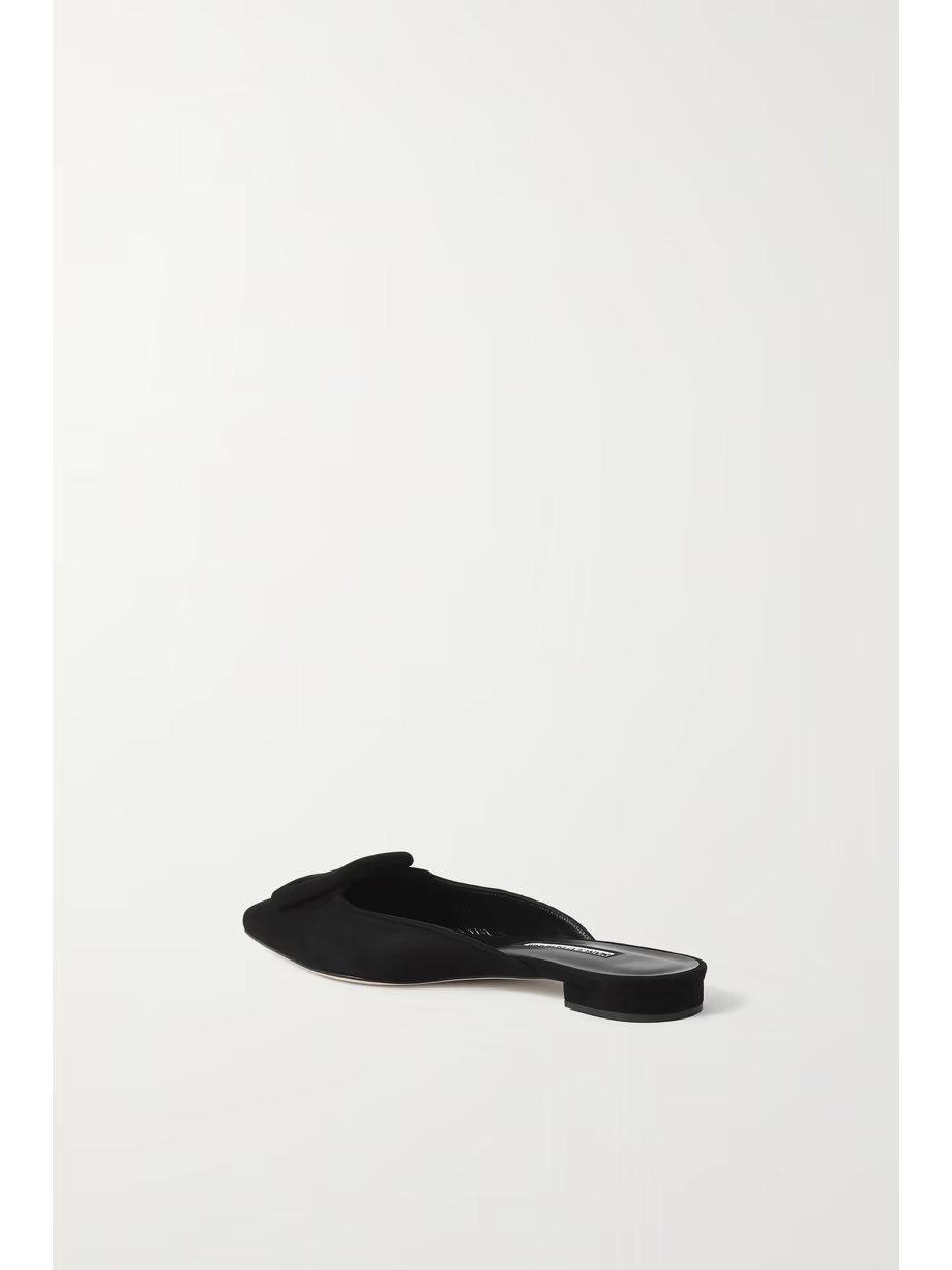 Maysale buckled suede point-toe flats Maysale buckled suede point-toe flats