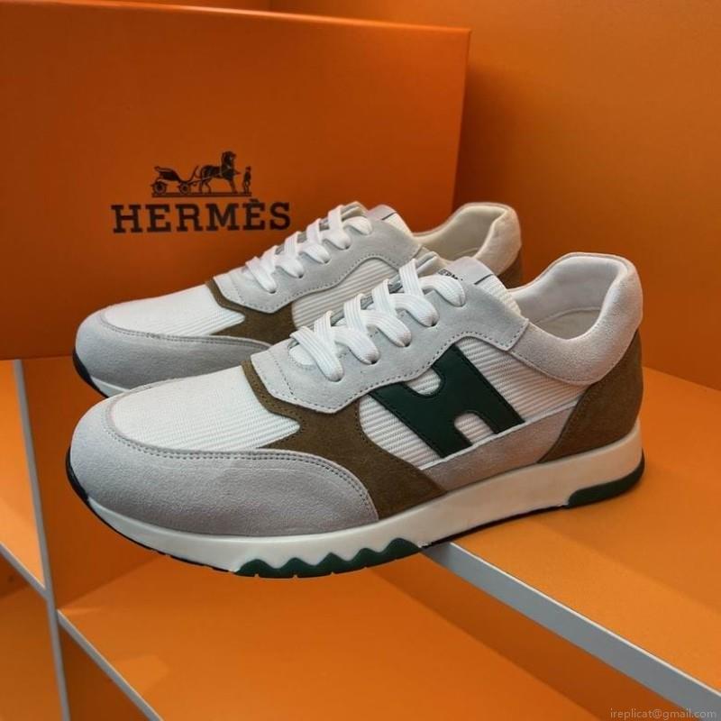 Hermes Low Cut Man 1217 Hermes sz38-46 6C n0910