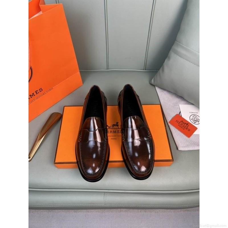 Hermes Men Leather 1219 Hermes sz38-45 3C n0906