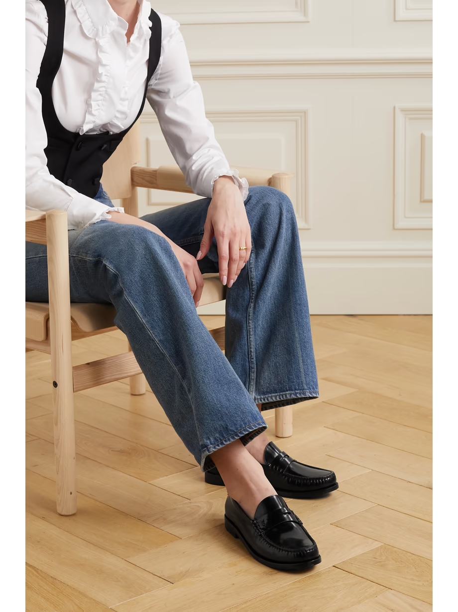 Le Loafer glossed-leather loafers Le Loafer glossed-leather loafers