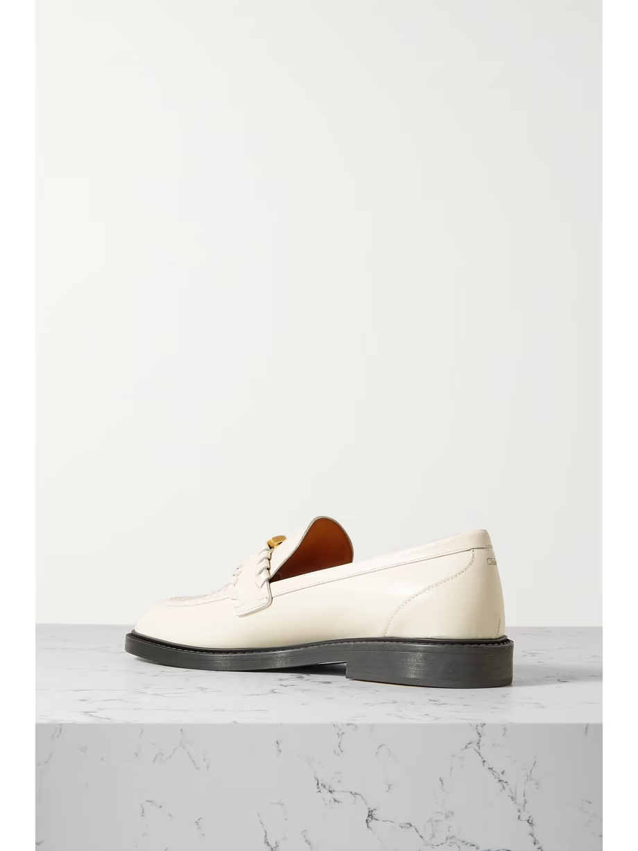 + NET SUSTAIN Marcie embellished leather loafers + NET SUSTAIN Marcie embellished leather loafers