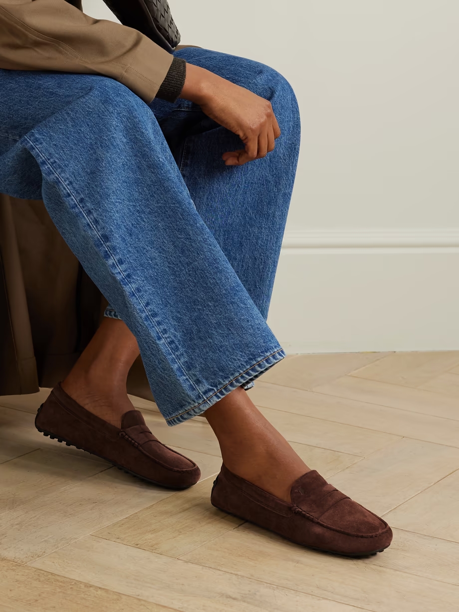 City Gommino suede loafers