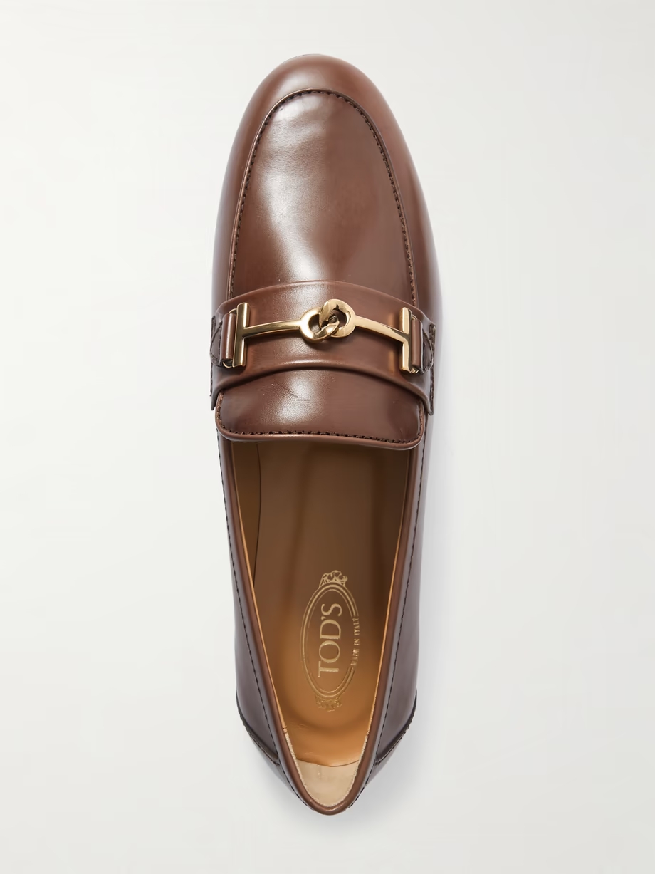 Embellished leather loafers Embellished leather loafers